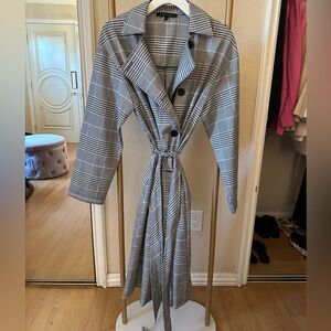 Black and white coat